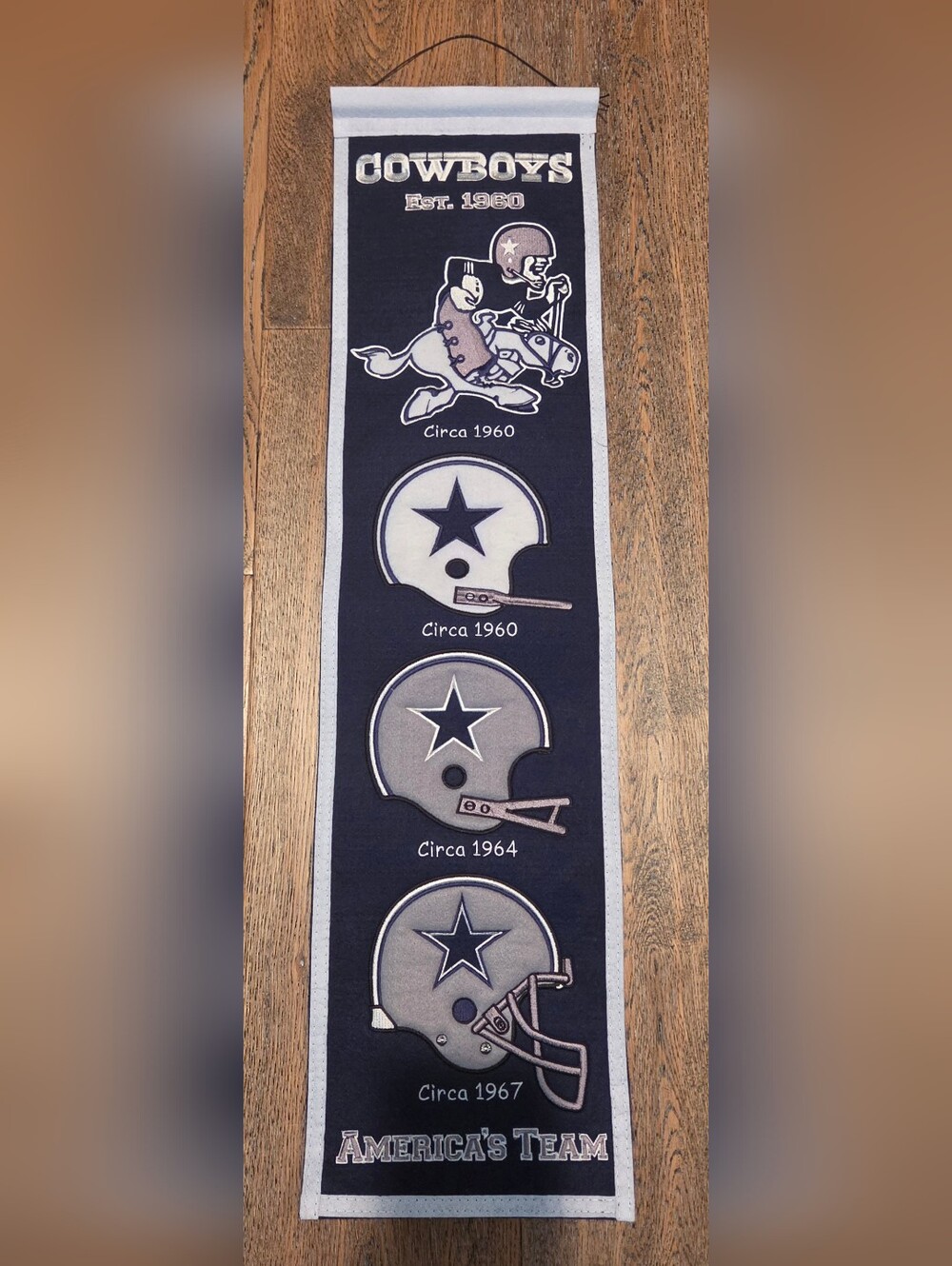 Winning Streak - NFL - Dallas Cowboys - Banner / Pennant - Helmet / Logo - 1960s